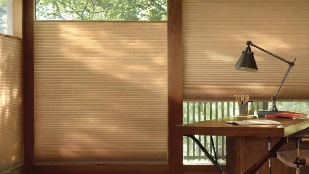 Top-Down/Bottom-Up Hunter Douglas Cellular Shades in an Office near Saint Michael, MN